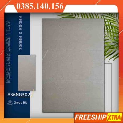 Gạch 30x60 nordic-stone-A36NG302 đá mờ xám