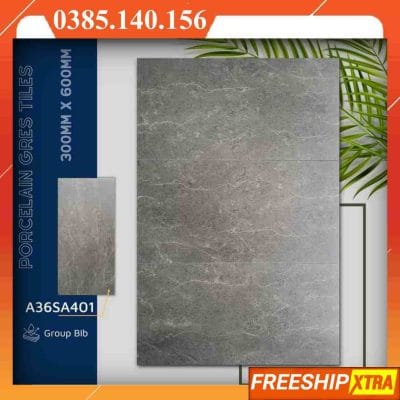 Gạch 30x60 sand-stone-A36SA401 đá mờ xám xi măng