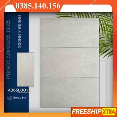 Gạch 30x60 sand-stone-A36SB301 đá mờ xám