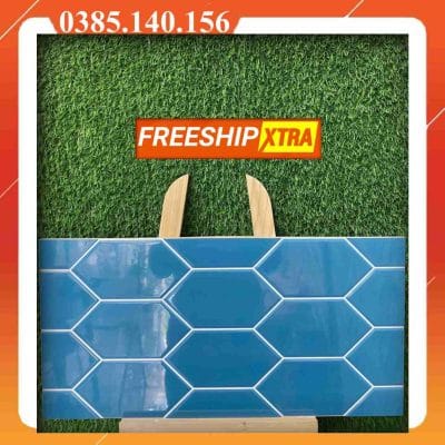 Gạch ốp 30x60 trang trí mũi tên màu xanh da trời 39323
