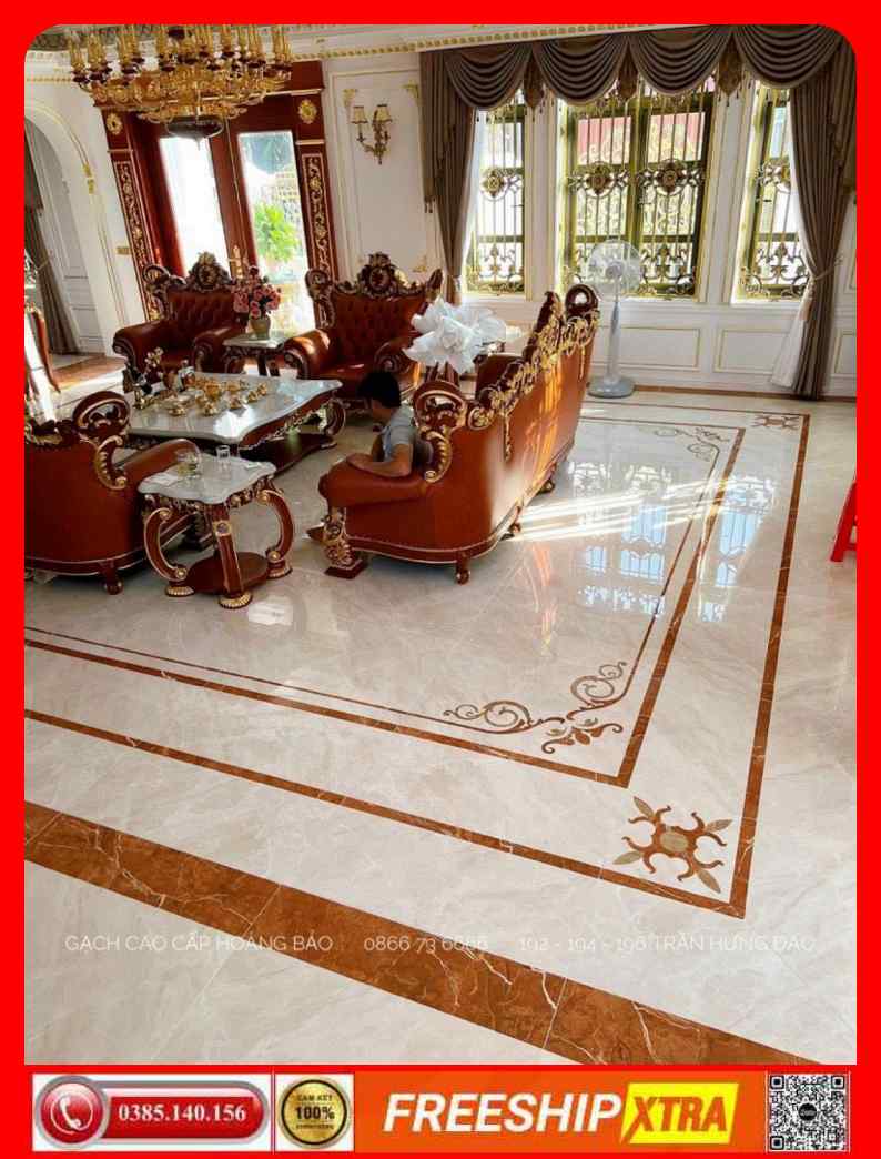 Gạch Italy 100x100 BELLISSIMO-BL10033 màu vàng kem