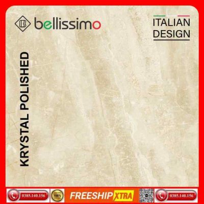 Gạch Italy 120x120 BELLISSIMO BL12003 màu vàng kem