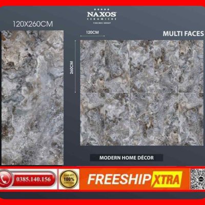 Gạch Italy 120x260 NAXOS SERENADE ASTRAL vân đá hoa cương nâu
