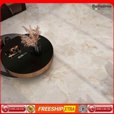 Gạch Italy 120x260 AB-ARAL-CREAM-PULIDO màu vàng vân mây
