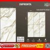 Gạch Italy 120x260 Impronta Calacatta Gold màu trắng vân vàng
