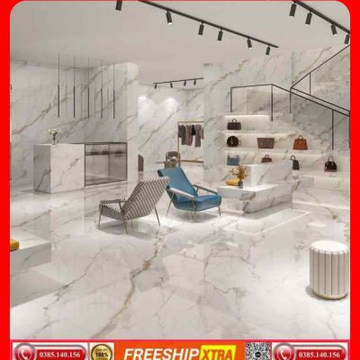Gạch Italy 160x320 INFINITY XSTONE XT3216909 màu trắng vân xám khói