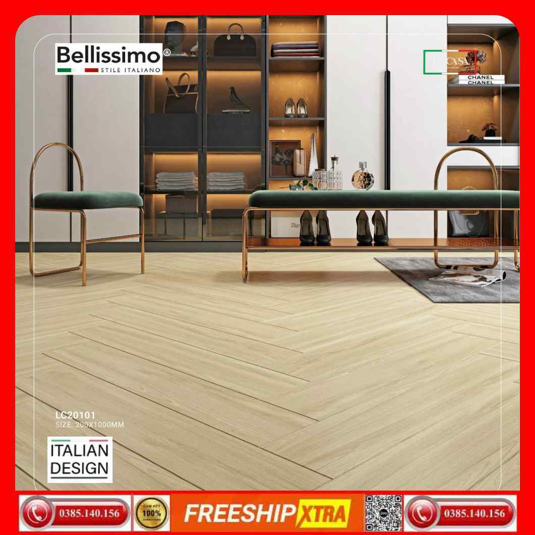 Gạch Italy 20x100 Lucasa LC20101 - Ảnh 3
