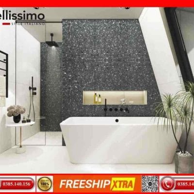 Gạch Italy 60x120 BELLISSIMO BL126M26 vân đá Terrazzo mờ mịn