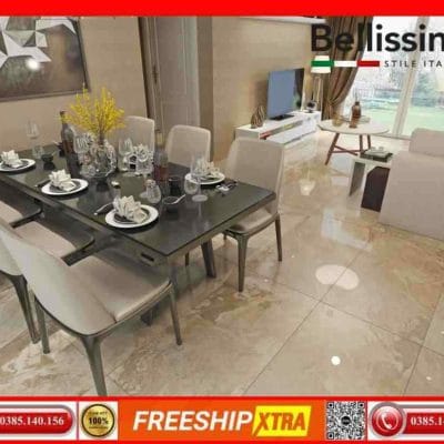 Gạch Italy 60x120 BELLISSIMO C121J85P vân mây màu nâu