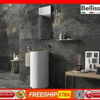 Gạch Italy 60x120 BORBA MARENGO vân đá xám đen mịn