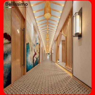 Gạch Italy 60x120 LEAD LE126W7 vân hình học nâu