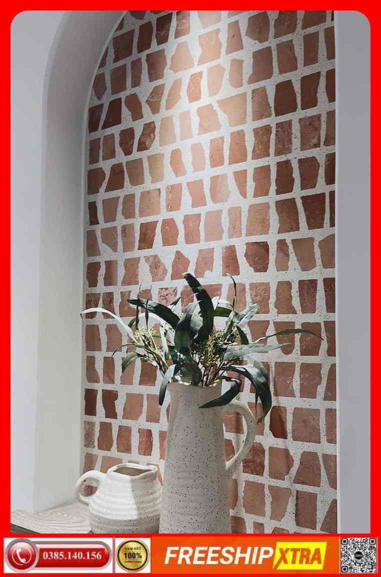 Gạch 60x60 Terrazzo 6013 đá mờ màu nâu đất - Ảnh 4