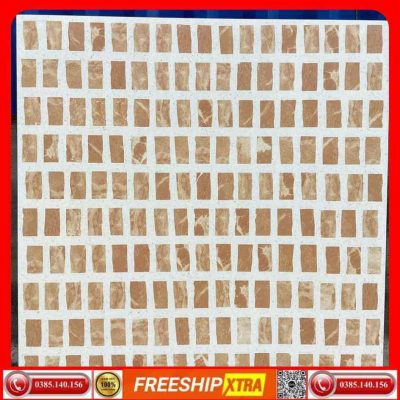 Alternative view of Gạch 60x60 Terrazzo 6013 đá mờ màu nâu đất