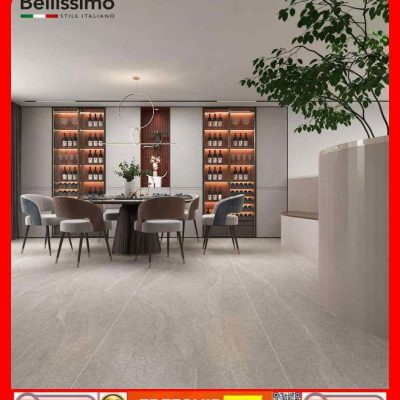 Gạch Italy 90×180 NANOGRESS-NAT18904 xám xi măng mờ mịn