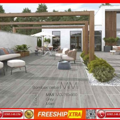 Gạch 15x90 Eurotile Mộc Miên MMI-M01 vân gỗ xám