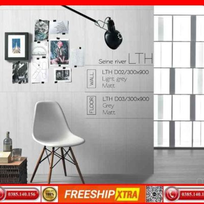 Gạch 30x90 Eurotile Lưu Thuỷ LTH-D03 màu xám