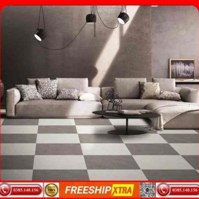 Gạch 60x60 Eurotile Granite An Cư ANC-H01 xám kem