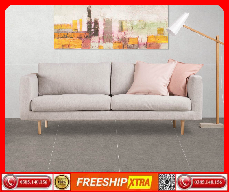 Gạch 60x60 Eurotile Granite An Cư ANC-H04 xám mờ mịn