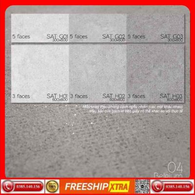 Gạch 30x60 Eurotile Sa Thạch SAT-G01 màu xám mờ mịn