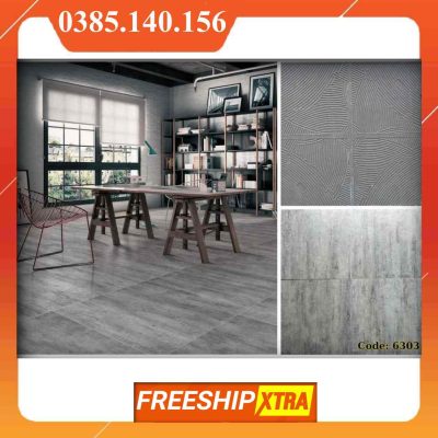 Gạch 60x60 Terrazzo đá mờ xám VIN66T16