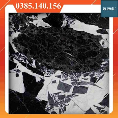Alternative view of Gạch 80x80 Eurotile Chi Giao SIG-CHG-E01 màu đen vân xám