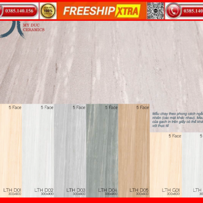 Alternative view of Gạch 30x90 Eurotile Lưu Thuỷ LTH-D03 màu xám